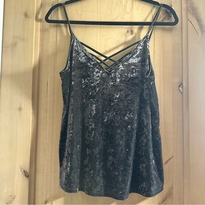 American Eagle Crushed Velvet Top